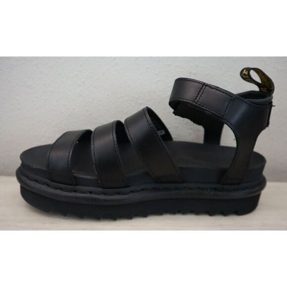Dr. Martens Women's Sz 9 Black Blaire Hydro Leather Strap Sandals $110 - Picture 4 of 8